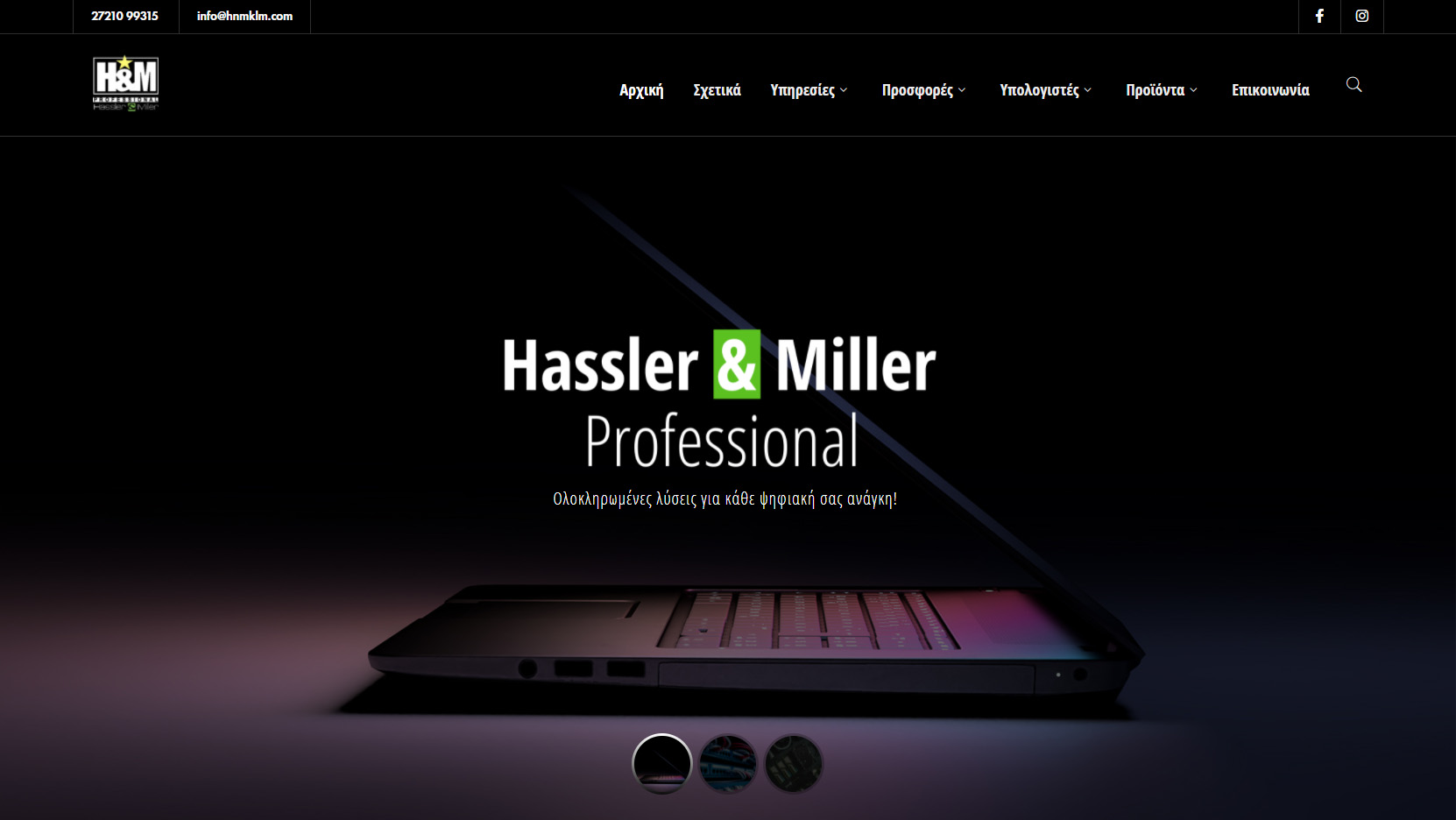 Κατασκευή ιστοσελίδας: Hassler & Miller
