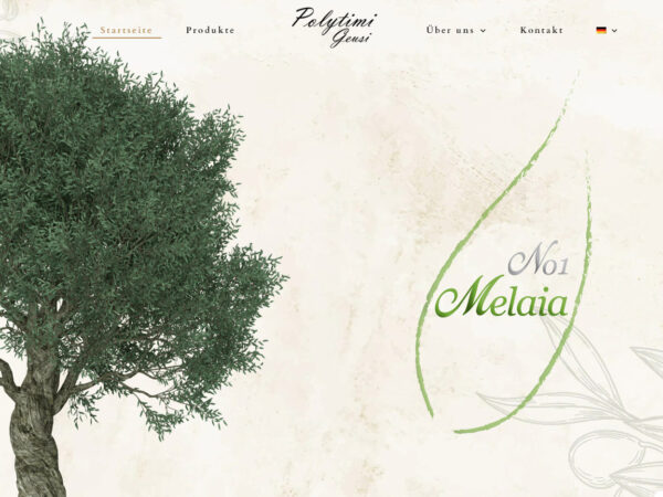 Κατασκευή eShop: No1 Melaia – Πολύτιμη Γεύση