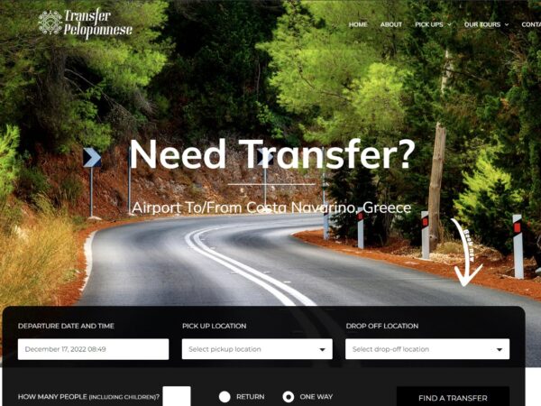 Κατασκευή ιστοσελίδας: Transfer Peloponnese